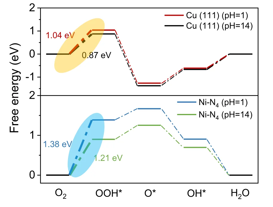 Open access visualization of Line Plot, Line Step, Free Energy Diagrams, ORR, Ni-N 4