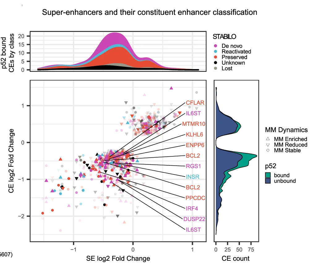 Open access visualization of Scatter Plot, Line Plot, Density Plot, Super-enhancer, Constituent Enhancer