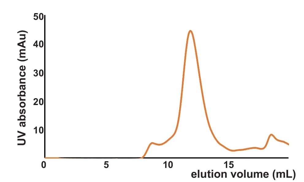 Open access visualization of Line Plot, Size-Exclusion Chromatography, PhK Holoenzyme
