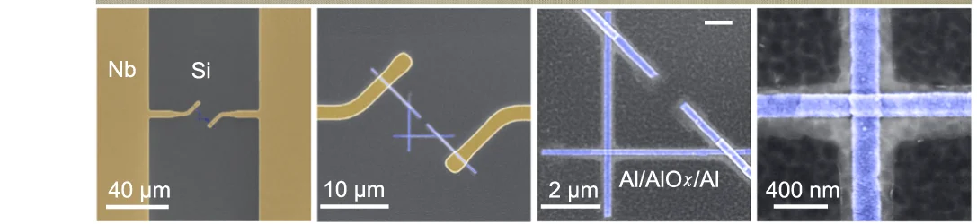 Open access visualization of Microscopy, Scanning Electron Microscope, Josephson Junction, Niobium Capacitor, Silicon Substrate
