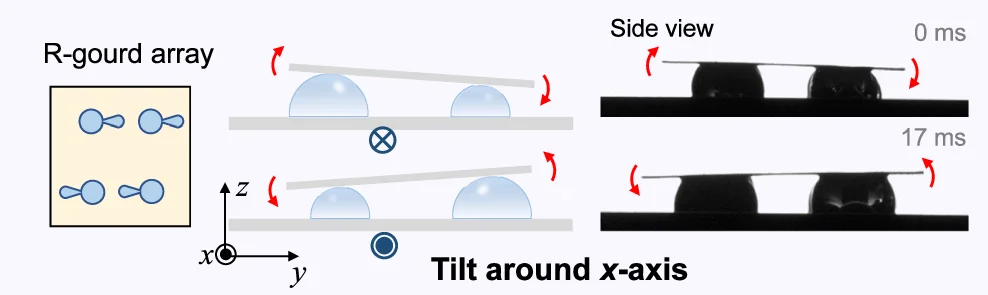 Open access visualization of Illustration, Photo, Tilting Swarm, R-Gourd Array, X-axis