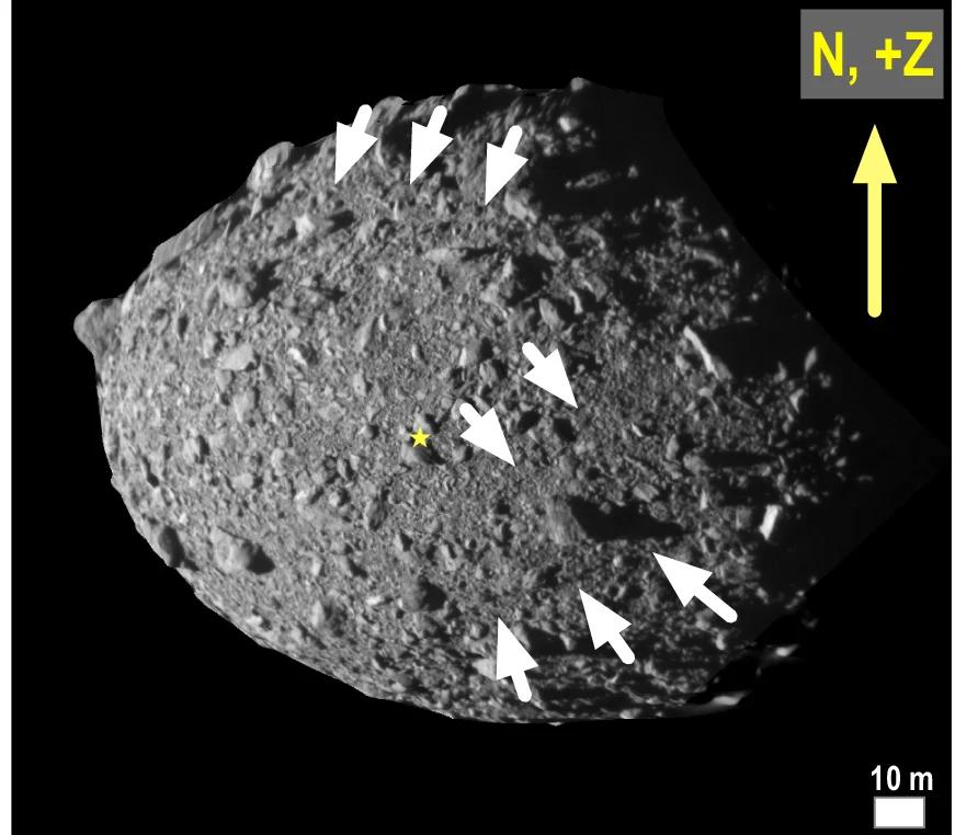 Open access visualization of Photo, Boulder, Fractures, Crater, Spall