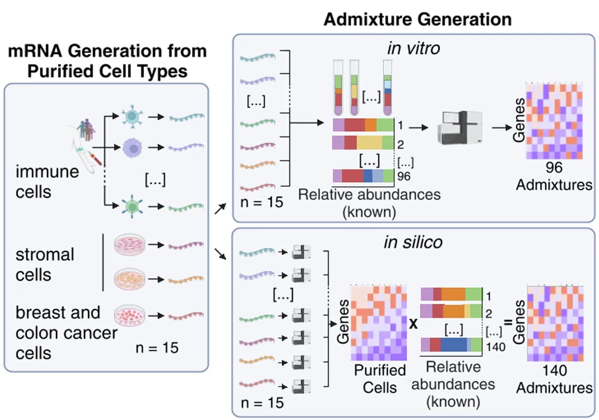 Open access visualization of Workflow, Illustration, Bar Plot, Heatmap, Admixture Generation