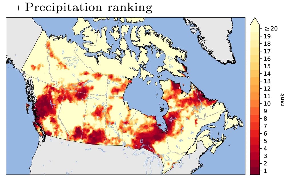 Open access visualization of Geo Map, Precipitation