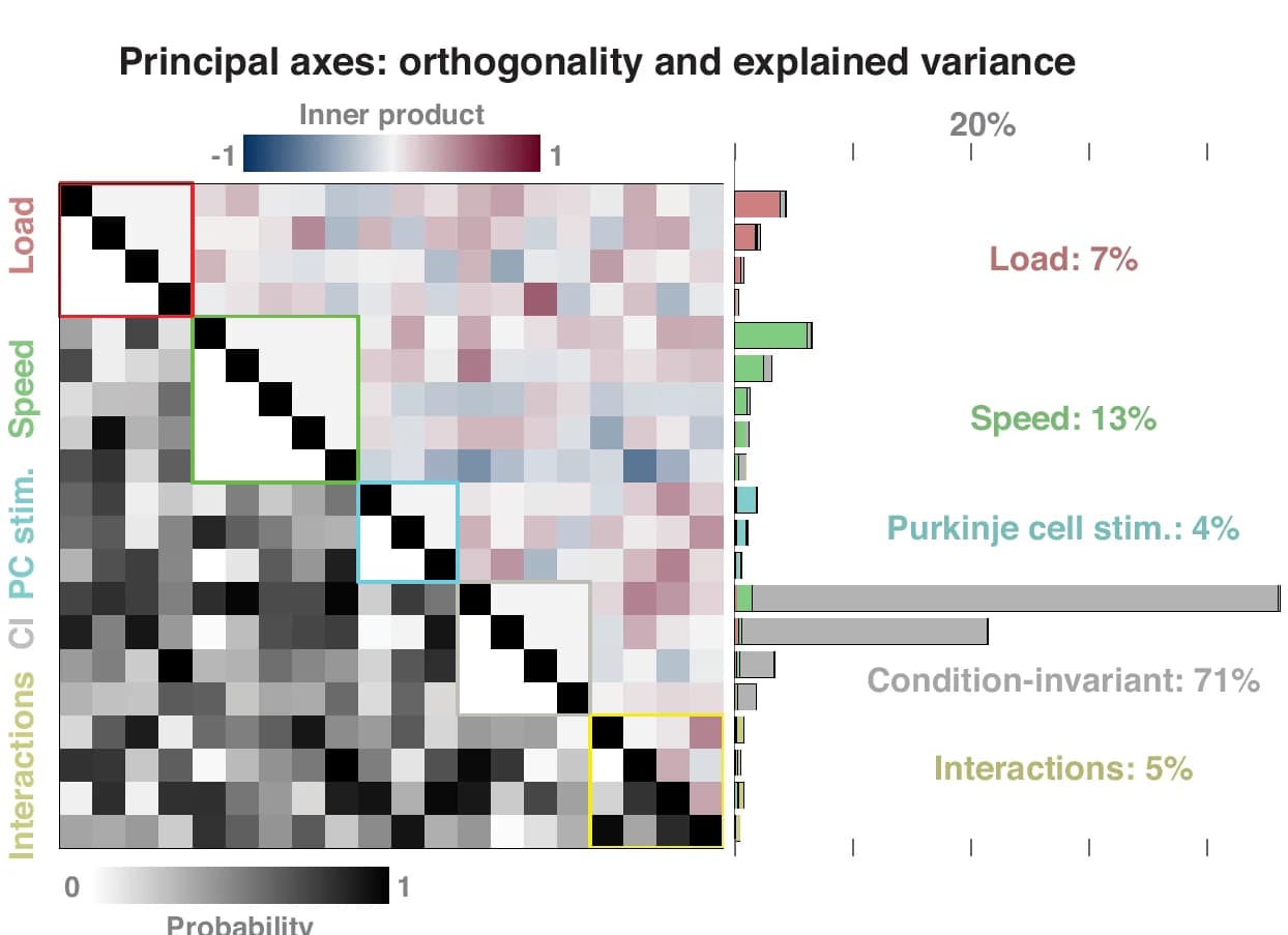 Open access visualization of Heatmap, Bar Plot, Principal Axes, Inner Product, Variance Explained