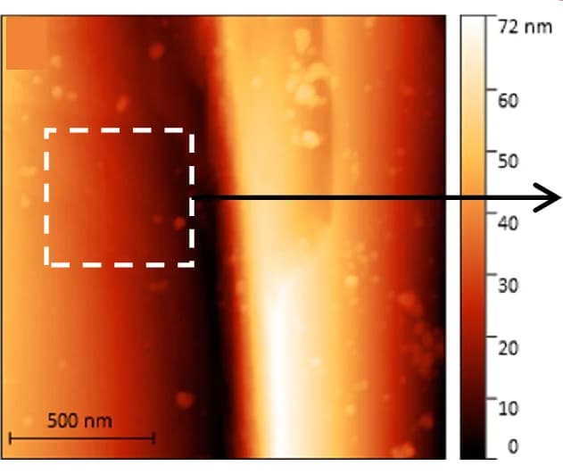Open access visualization of Microscopy, AFM Topography, Nanosheet, Step Edge