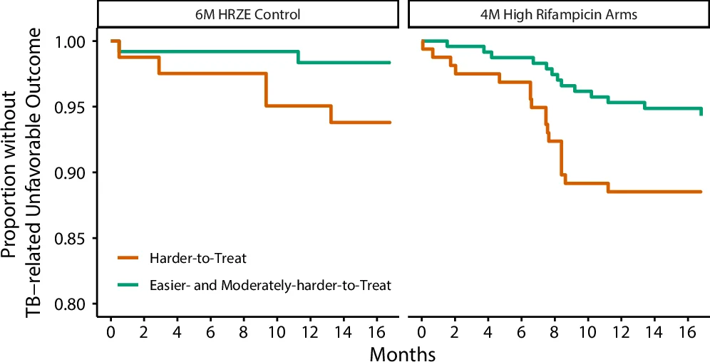 Open access visualization of Survival Curve, Line Step, Risk Stratification, RIFASHORT, Tuberculosis