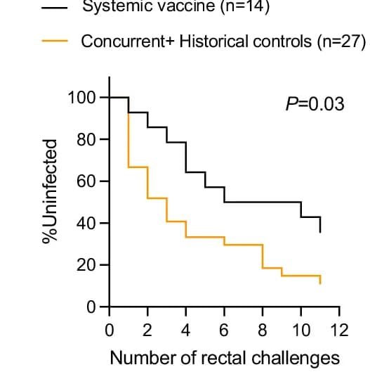 Open access visualization of Line Step, Survival Curve, Vaccine Efficacy, Systemic Vaccine, Controls