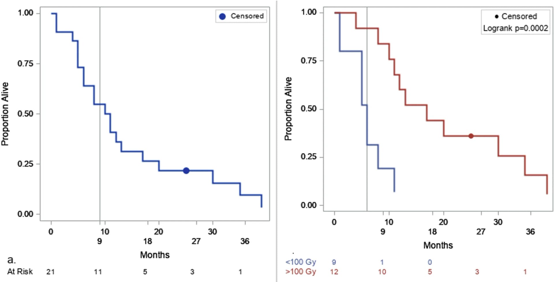 Open access visualization of Survival Curve, Line Step, Absorbed Dose, Patients, mOS