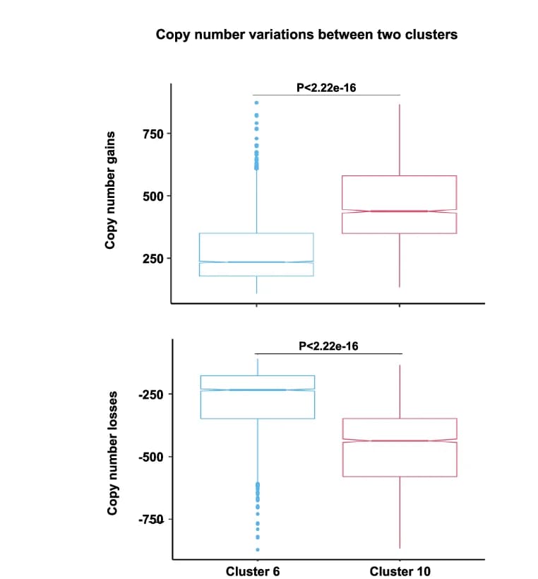 Open access visualization of Box Plot, Scatter Plot, Boxplot, Copy Number Variation, Copy Number Gains