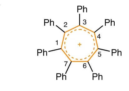 Open access visualization of Chemical Structure, Cations, Gibbs energy, Tropylium, Dewar tropylium