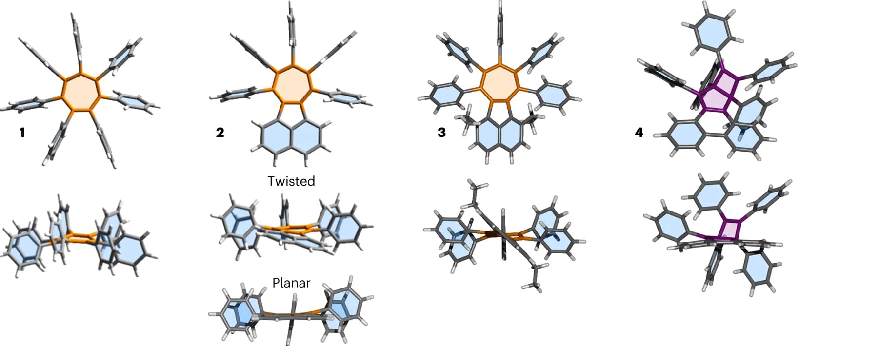 Open access visualization of Chemical Structure, Single-Crystal XRD Analysis, X-Ray Structures, Cations, Conformers