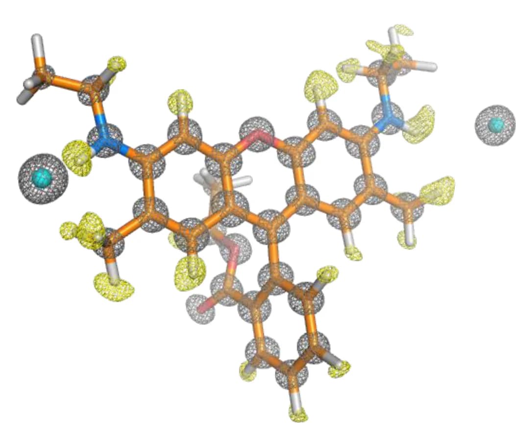 Open access visualization of Chemical Structure, rt-ED structure, Hydrogen-omitting difference maps, Observed Amplitudes