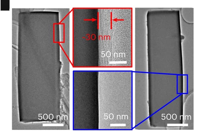 Open access visualization of Microscopy, TEM Images, Crystal Morphology, THF