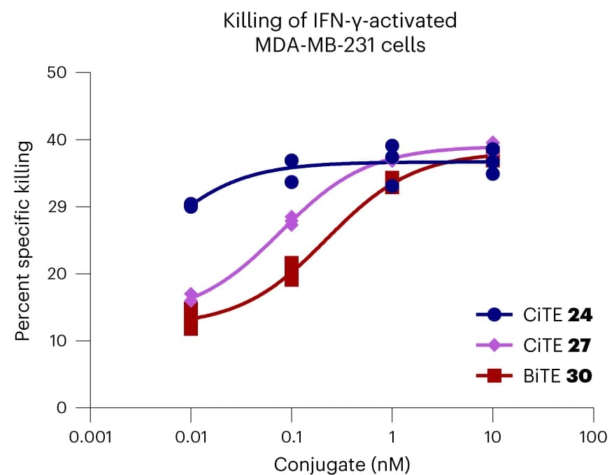 Open access visualization of Line Plot, Cytotoxicity Assay, MDA-MB-231 Cells, T Cells, Viability