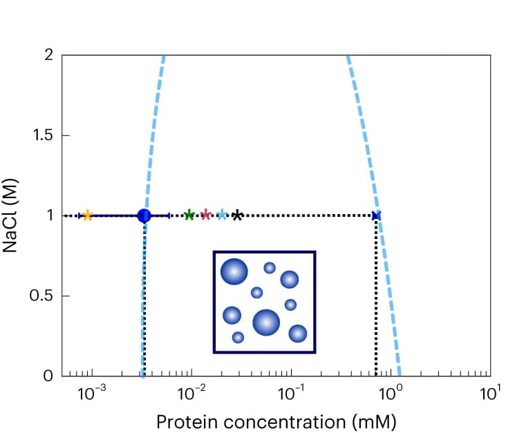 Open access visualization of Scatter Plot, Line Plot, Protein Concentration, Condensates, Kinetic Experiments
