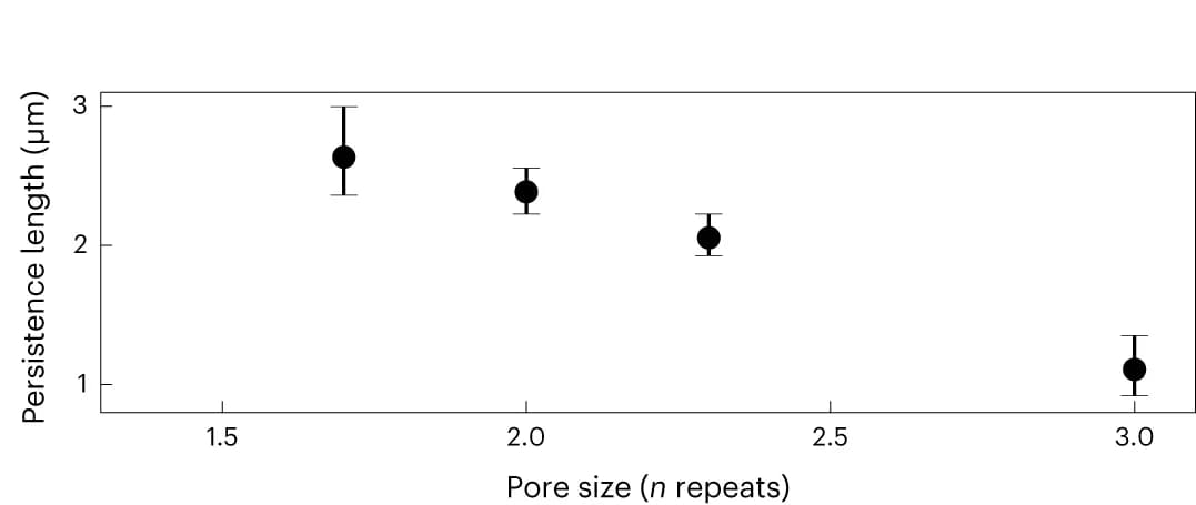 Open access visualization of Scatter Plot, Error Bars, Persistence Length, Pore Size, C 4 HR1 Fibres