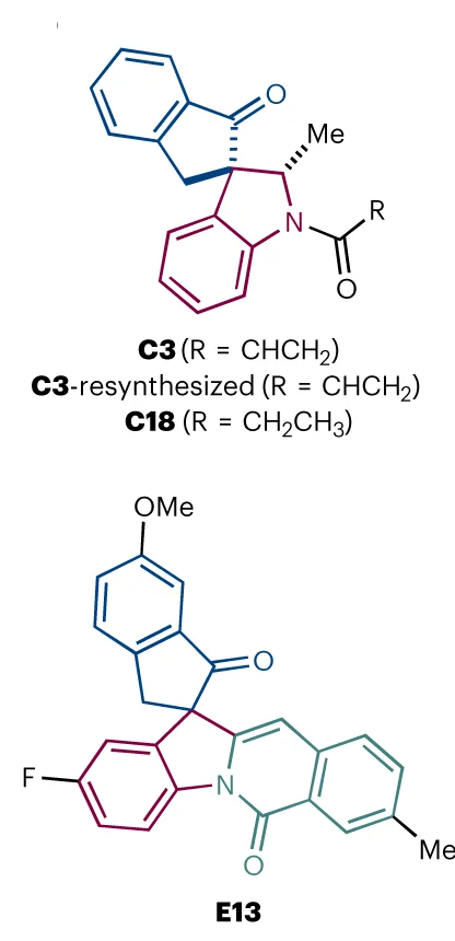 Open access visualization of Chemical Structure, C3, C18, E13