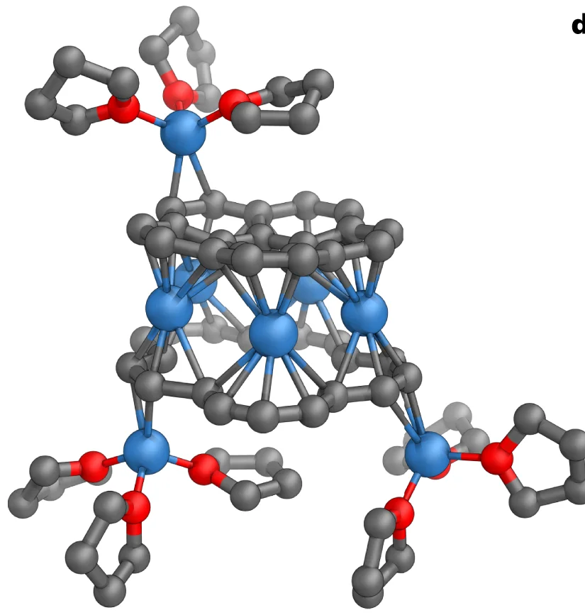 Open access visualization of Chemical Structure, Single-Crystal X-Ray Structure, Lithium, C-Li Distances
