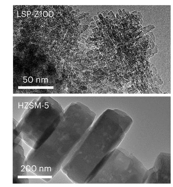 Open access visualization of Microscopy, Transmission Electron Microscopy, LSP-Z100, HZSM-5, Layered Structure
