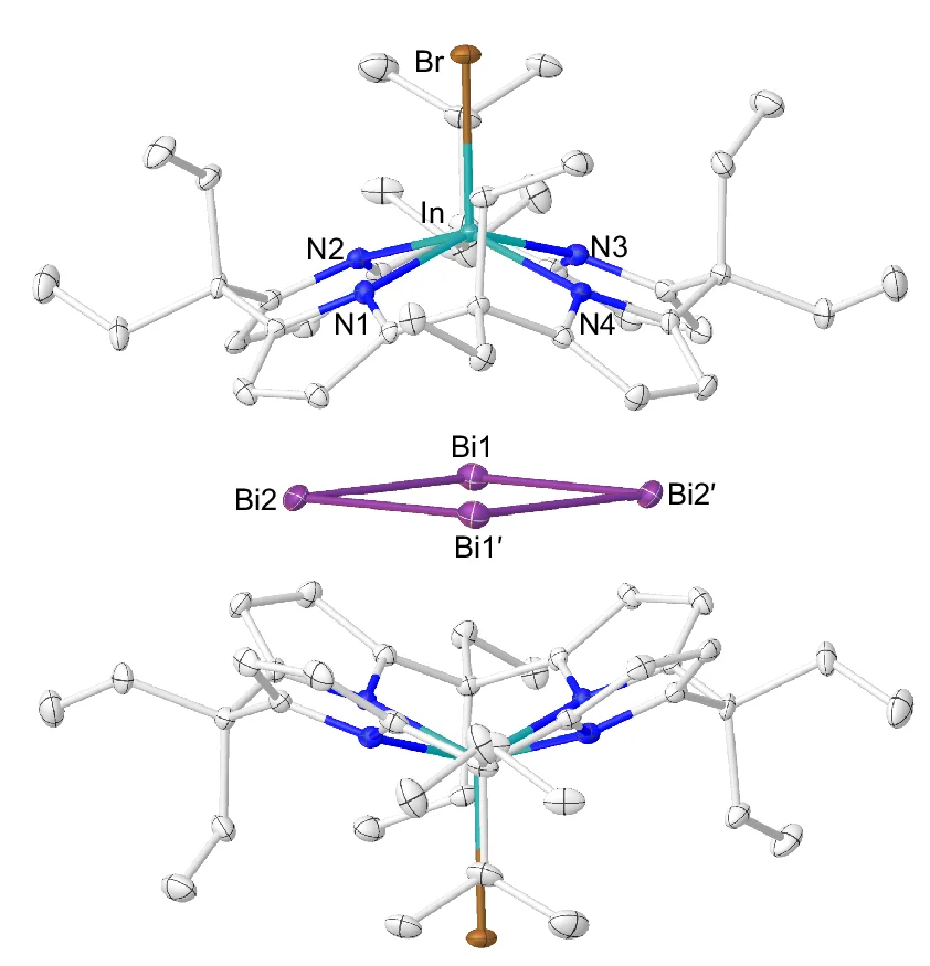 Open access visualization of Chemical Structure, Molecular Structure, Solid State, Bismuth Ring, Crystal Structure