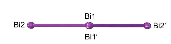 Open access visualization of Chemical Structure, Bismuth Ring, Planarity, Side View