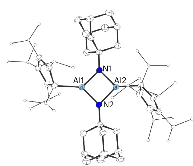 Open access visualization of Chemical Structure, Molecular Structure, Crystal, 5, Displacement Ellipsoids