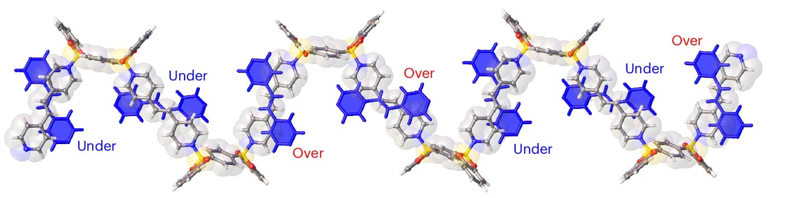 Open access visualization of Chemical Structure, Woven Nodes, Polymer Chains, 2DWPN-1