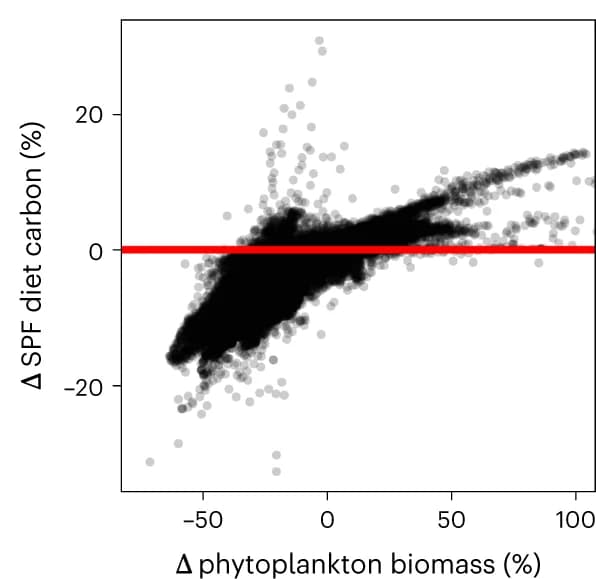 Open access visualization of Scatter Plot, Regression Plot, Diet Carbon Content, Phytoplankton, Earth-system Models
