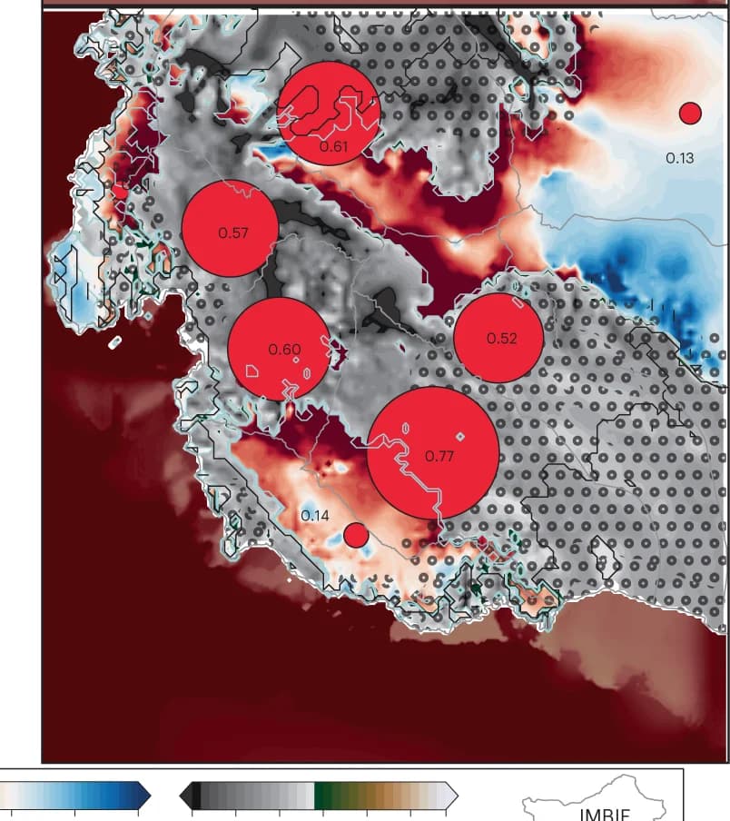 Open access visualization of Geo Map, WAIS, RCP 8.5, Elevation Changes, Ice Sheet