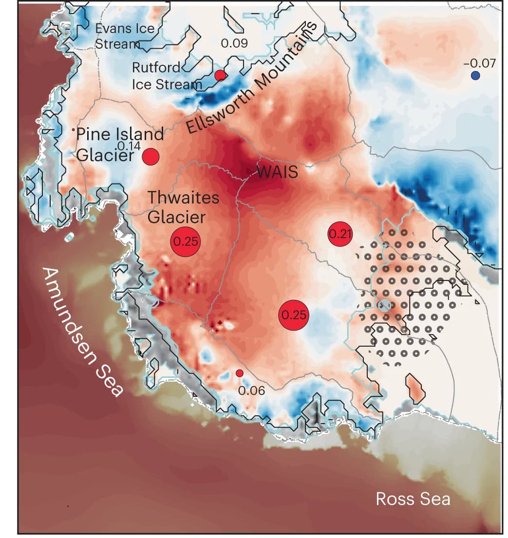 Open access visualization of Geo Map, Antarctic Ice-Sheet Elevation, Sea-Level Contribution, Ocean Subsurface Temperatures, Surface Melt