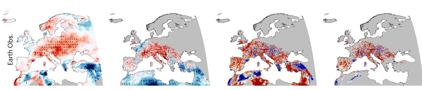 Open access visualization of Geo Map, TX7d, Air Temperature, Soil Temperature, CM SAF Satellite Data