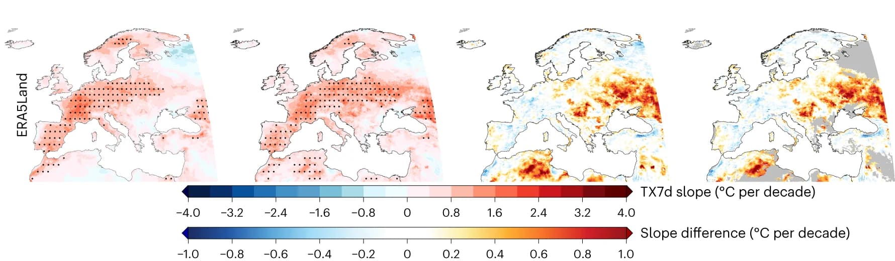 Open access visualization of Geo Map, TX7d, Air Temperature, Soil Temperature, ERA5Land Re-analysis