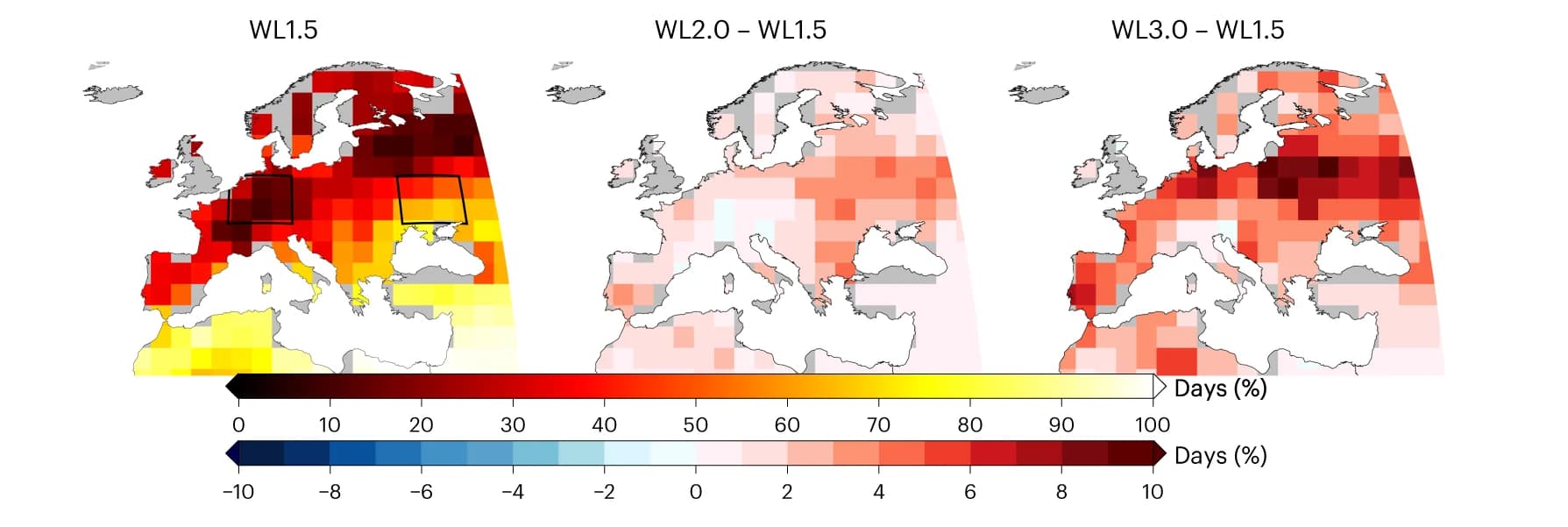 Open access visualization of Heatmap, Soil Temperature, Air Temperature, Hot Extremes, CMIP6 Models