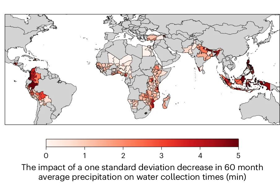 Open access visualization of Geo Map, Precipitation, Water Collection Time, Climate Averages