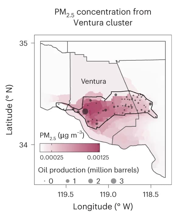 Open access visualization of Geo Map, Scatter Plot, Particulate matter, PM2.5, Census tract