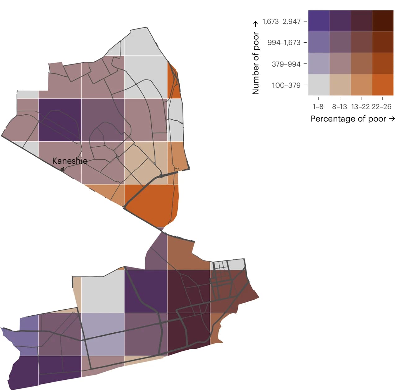 Open access visualization of Geo Map, Heatmap, SAIDI, Accra, AMA MPI