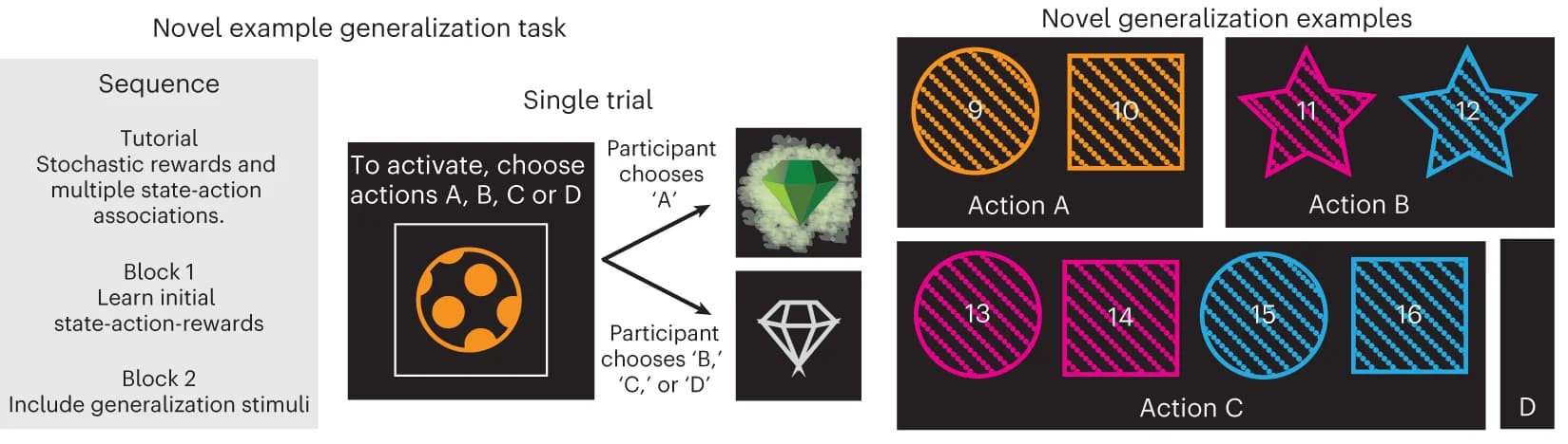 Open access visualization of Workflow, Flowchart, Illustration, Action-Reward Associations, Latent Rules