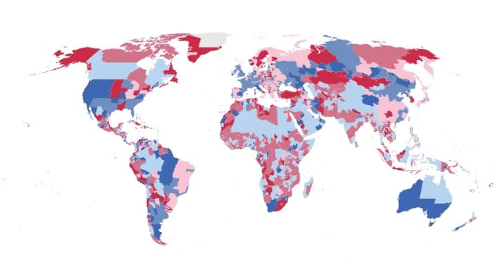 Open access visualization of Geo Map, Provincial Level, Rural Areas, Population Change, Net Migration