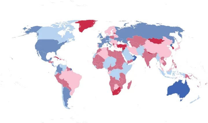 Open access visualization of Geo Map, National Level, Rural Areas, Population Change, Net Migration