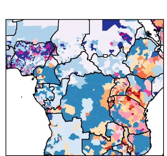 Open access visualization of Geo Map, County-Level, Infrastructure Access, Africa, Composite Maps