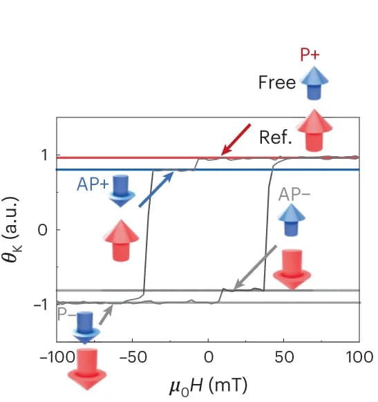 Open access visualization of Line Plot, Line Step, MOKE Hysteresis Loop, Reference Layer, Spin Valve