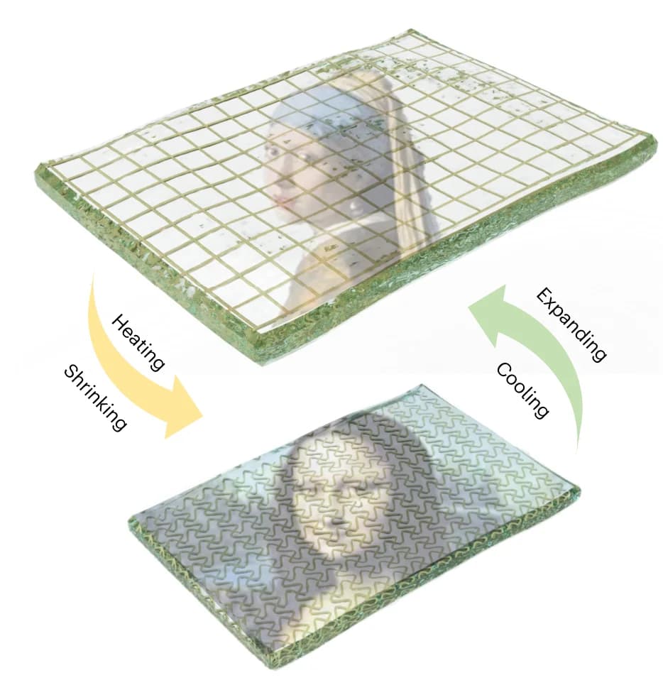Open access visualization of Illustration, Workflow, Micro-metastructures, Thermal Actuation, Encrypted Information