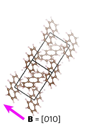 Open access visualization of Chemical Structure, Anthracene Unit Cell, Burgers Vector