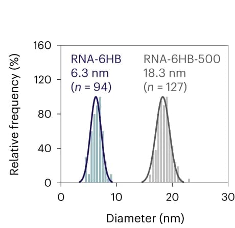 Open access visualization of Histogram, Line Plot, Density Plot, Size distributions, RNA-6HB