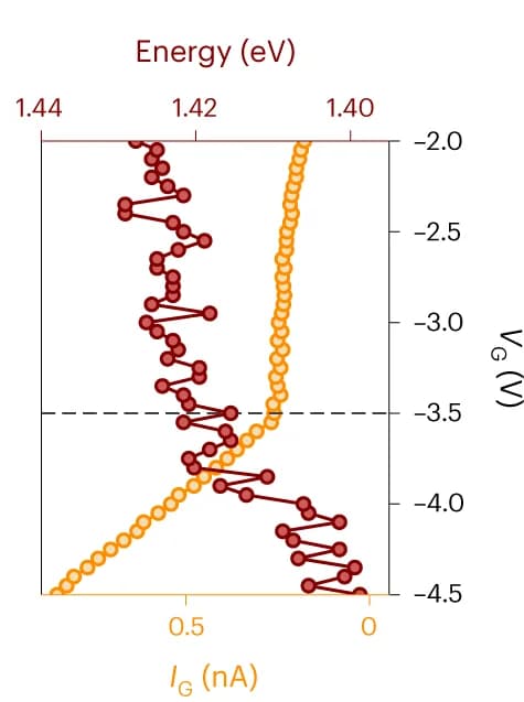 Open access visualization of Line Plot, Excitonic Species, Tunnelling Photocurrent, VBM, Direct Tunnelling