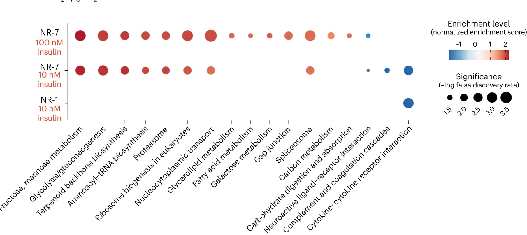 Open access visualization of Bubble Plot, GSEA, KEGG Pathways, NR-1, NR-7