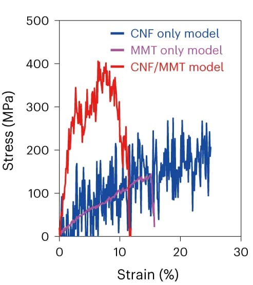 Open access visualization of Line Plot, Stress-Strain Curves, CNF, MMT, MMT/CNF