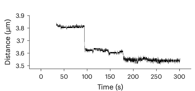 Open access visualization of Line Plot, Line Step, Sampling Frequency, Inter-Bead Distance, Work