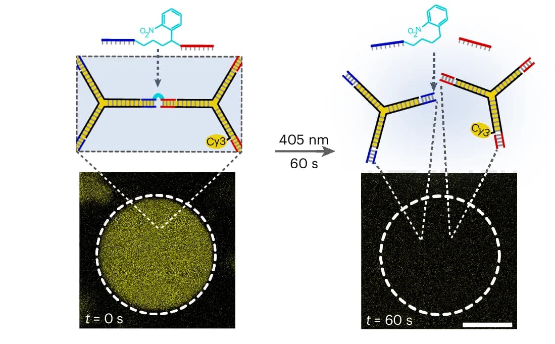 Open access visualization of Illustration, Microscopy, Chemical Structure, DNA Microbeads, Confocal Images